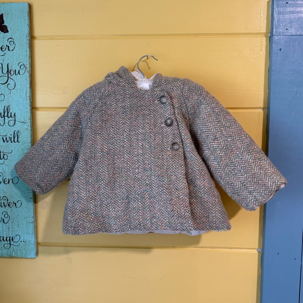 Bonpoint wool jacket coat size 18m